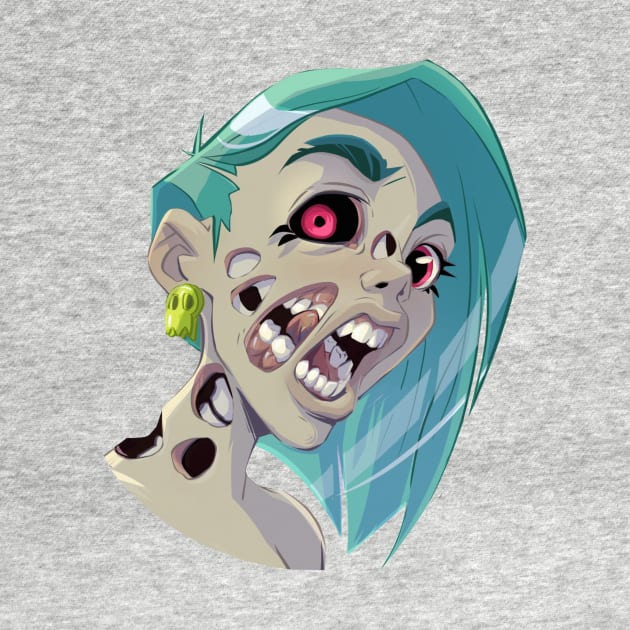 Zombie girl by SevenTeenArt